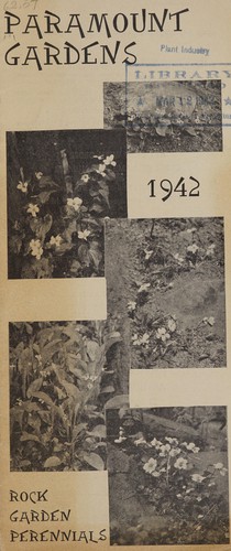 Cover for Rock garden perennials, 1942