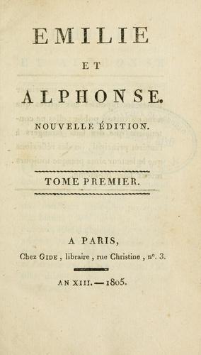 Cover for Émilie et Alphonse.
