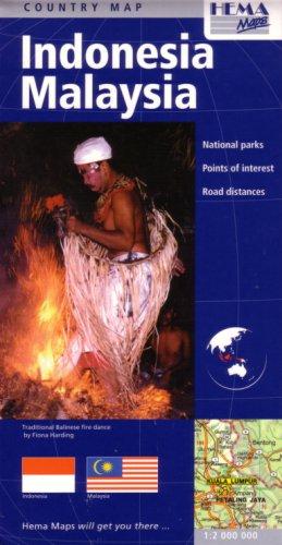Cover for Indonesia Malaysia Country Map by Hema