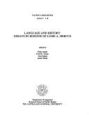 Cover for Language and history