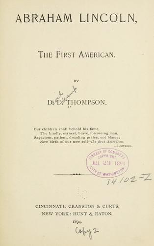 Cover for Abraham Lincoln