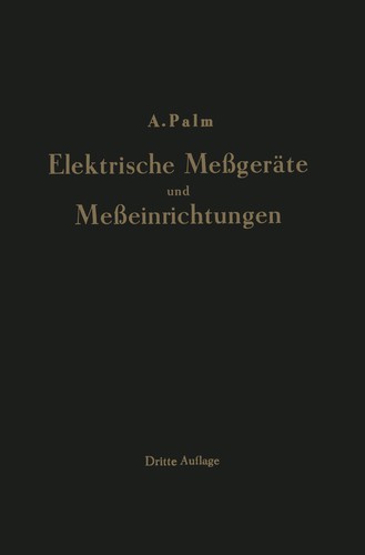 Cover for Elektrische Meßgeräte und Meßeinrichtungen