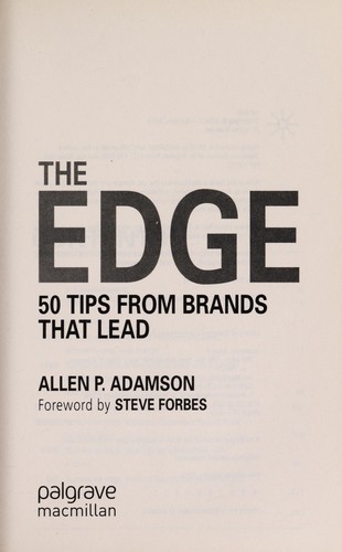 Cover for The edge