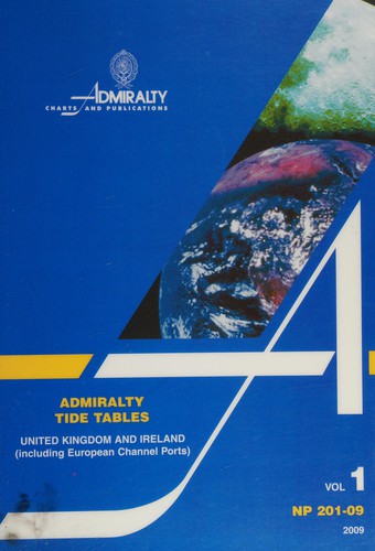 Cover for Admiralty tide tables 2009 (vol. 1)
