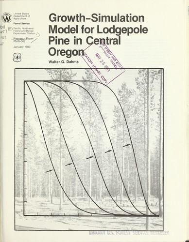 Cover for Growth-simulation model for lodgepole pine in central Oregon