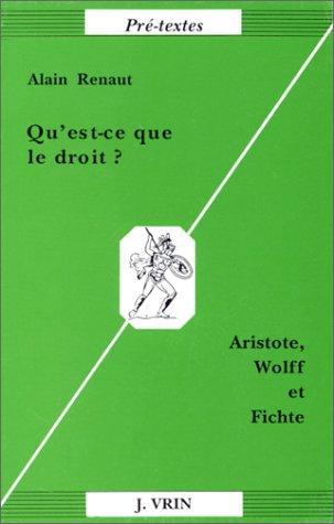 Cover for Qu'est-ce que le droit?