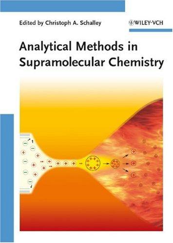 Cover for Analytical Methods in Supramolecular Chemistry