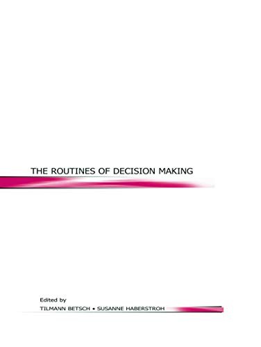 Cover for Routines of Decision Making