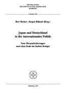 Cover for Japan und Deutschland in der internationalen Politik
