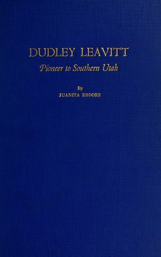 Cover for Dudley Leavitt