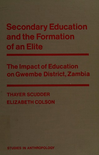 Cover for Secondary education and the formation of an elite