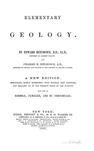 Cover for Elementary geology