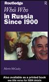 Cover for Who's Who in Russia since 1900