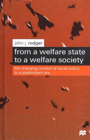 Cover for From A Welfare State To A Welfare Society