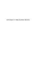 Cover for Mystique et philosophie mêlées