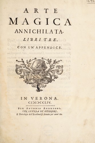 Cover for Arte magica annichilata