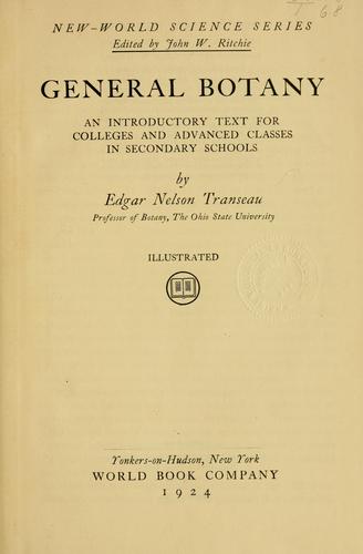 Cover for General botany