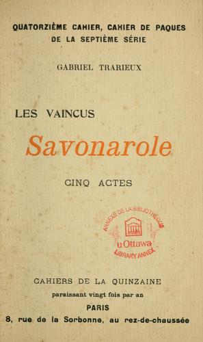 Cover for Les vaincus