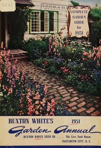Cover for Buxton White's 1951 garden annual