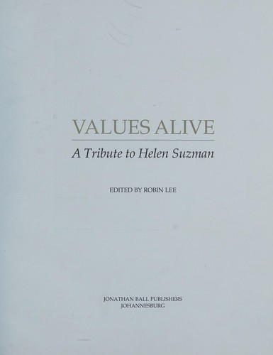 Cover for Values alive