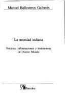 Cover for La novedad indiana