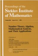 Cover for Number theory, algebra, mathematical analysis, and their applications