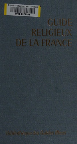 Cover for Guide religieux de la France ...