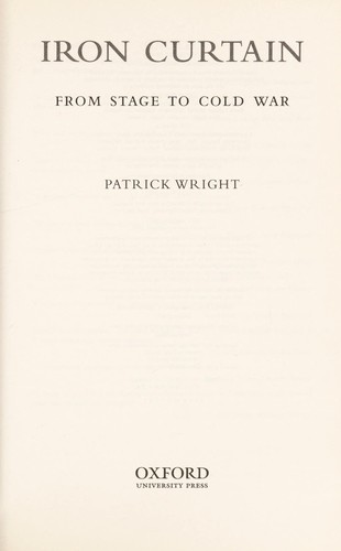 Cover for Iron curtain