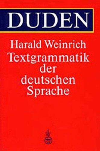 Cover for Textgrammatik Der Deutsch Sprache