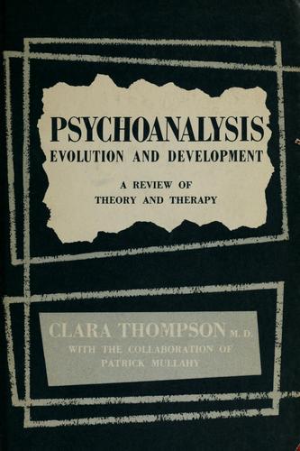 Cover for Psychoanalysis: evolution and development