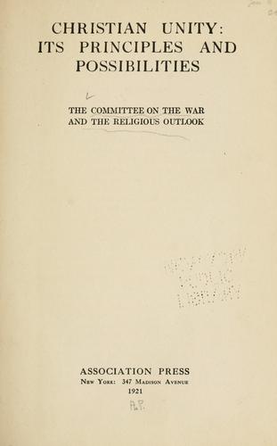 Cover for Christian unity