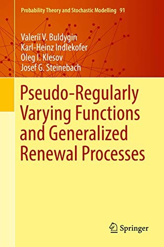 Cover for Pseudo-Regularly Varying Functions and Generalized Renewal Processes