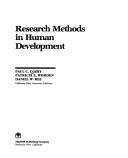 Cover for Research methods in human development