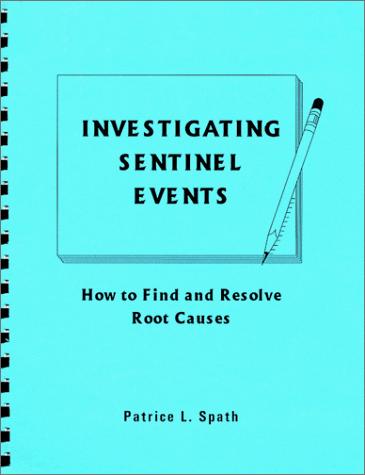 Cover for Investigating Sentinel Events