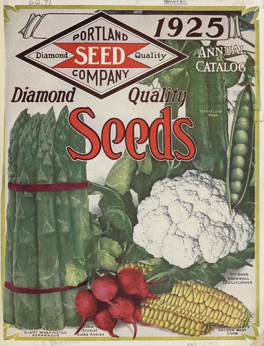 Cover for Portland Seed Company's Catalog and seed annual for 1925