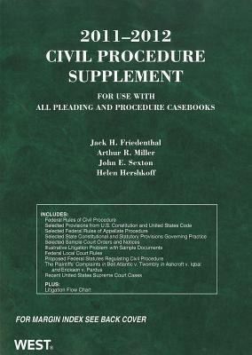 Cover for 20112012 Civil Procedure Supplement
