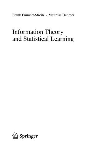 Cover for Information Theory and Statistical Learning
