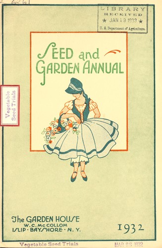 Cover for Seed and garden annual, 1932