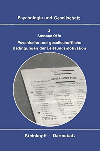 Cover for Psychische und Gesellschaftliche Bedingungen der Leistungsmotivation