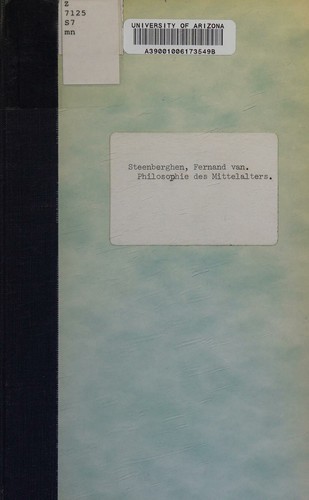 Cover for Philosophie des Mittelalters