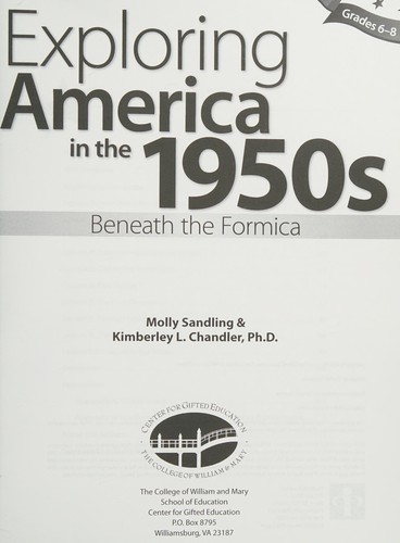 Cover for Exploring America in The 1950s