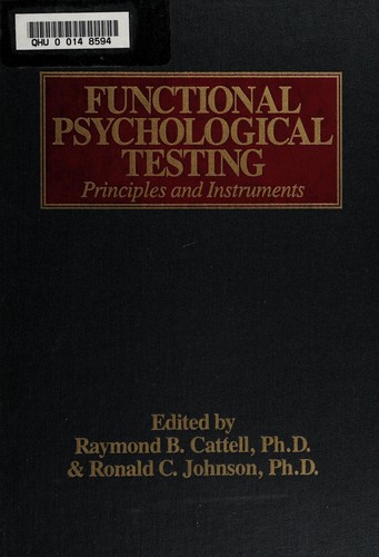 Cover for Functional psychological testing