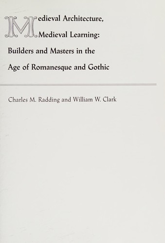 Cover for Medieval architecture, medieval learning