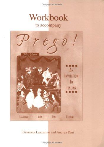 Cover for Workbook to accompany Prego! An Invitation to Italian