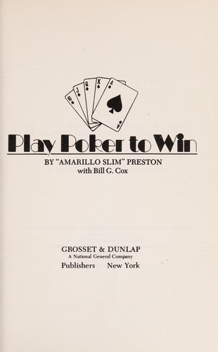 Cover for Play poker to win