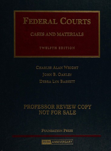 Cover for Federal courts