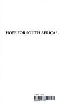Cover for Hope for South Africa?