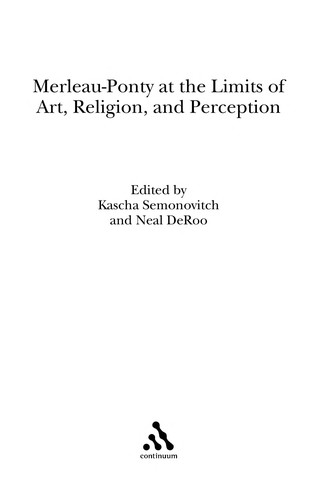 Cover for Merleau-Ponty at the limits of art, religion, and perception