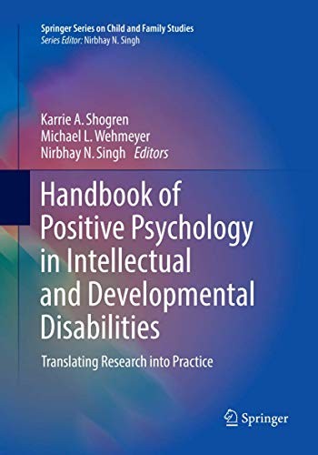 Cover for Handbook of Positive Psychology in Intellectual and Developmental Disabilities