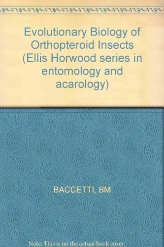 Cover for Evolutionary biology of orthopteroid insects